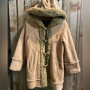 Vintage suede and faux fur Wilson’s leather coat. Medium